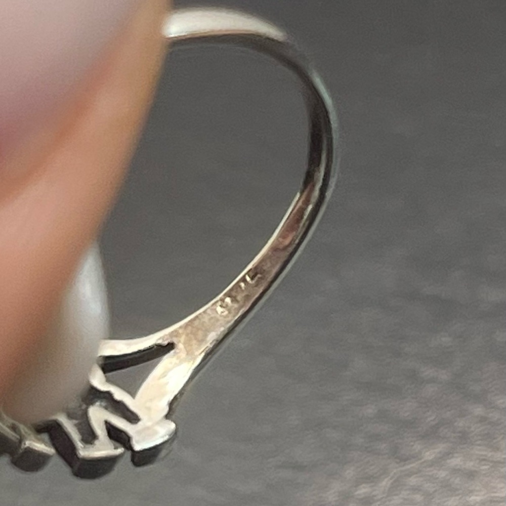 Solid 925 Silver Elephant Ring Size 6 - image 4